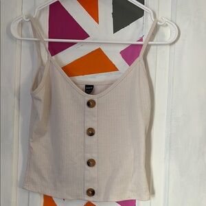 SHEIN White Fitted Camisole Tank Top